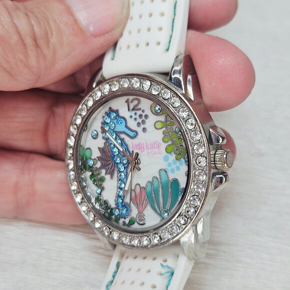Lady Katie Katie Pop Wristwatch NEW BATTERY UnderSea Seahorse LK20070712 - Picture 6 of 15